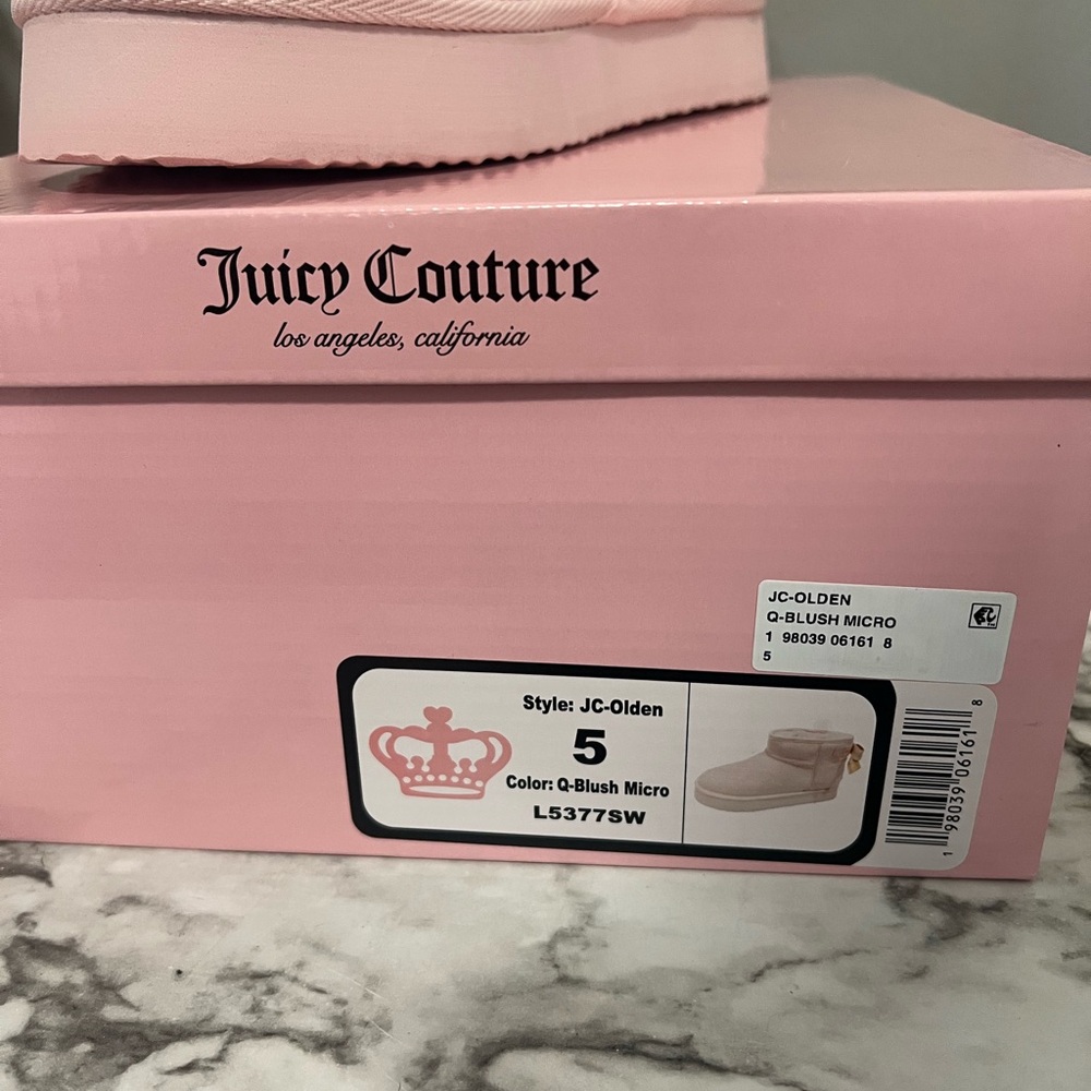Juicy Couture Blush Pink Shoe Box with Logo